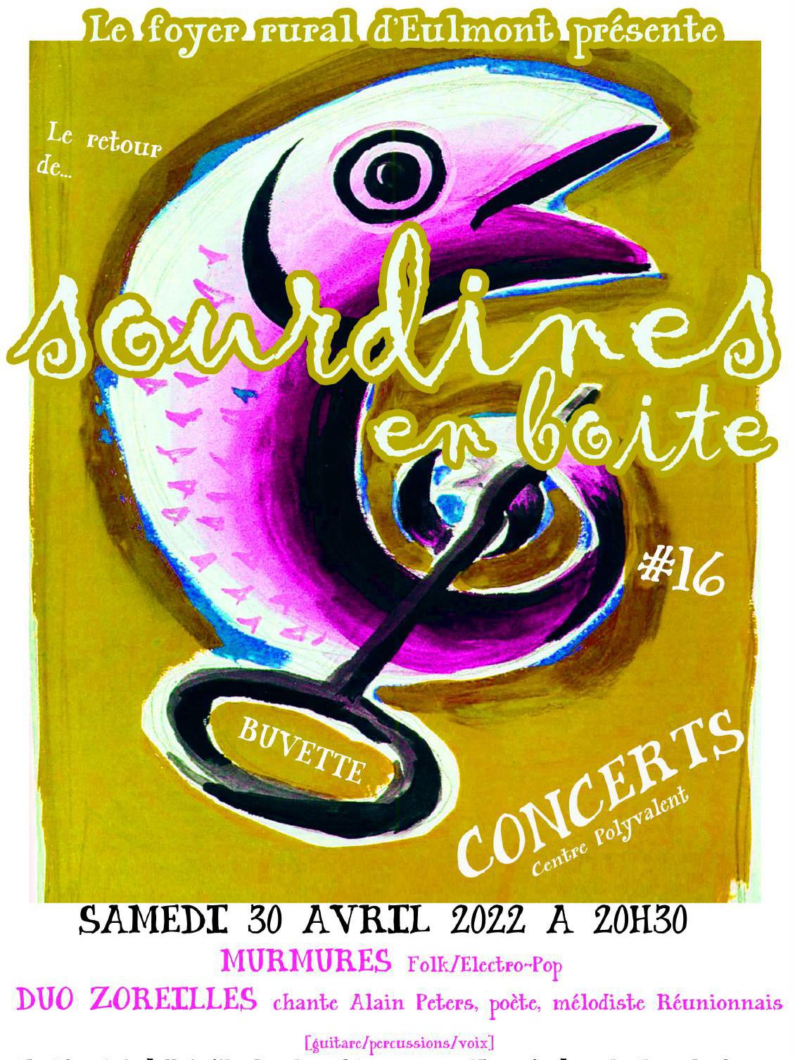 Affiche de l'évènement SOURDINES en BOITE 16