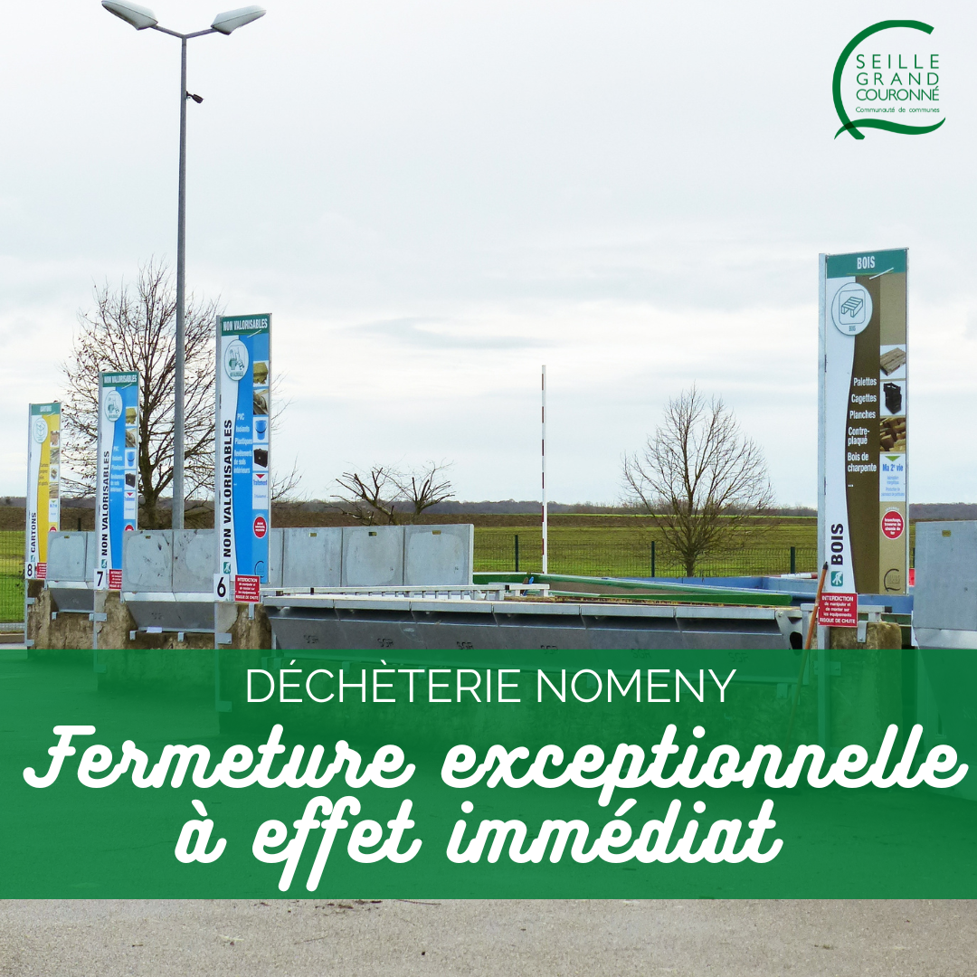 decheterie fermeture exceptio