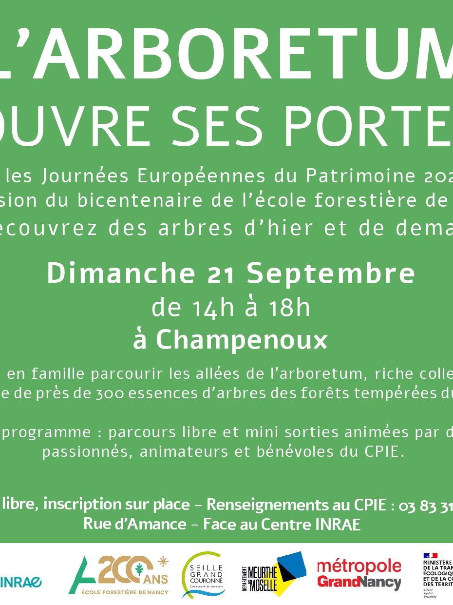 Affiche de l'évènement L'Arboretum ouvre ses portes !