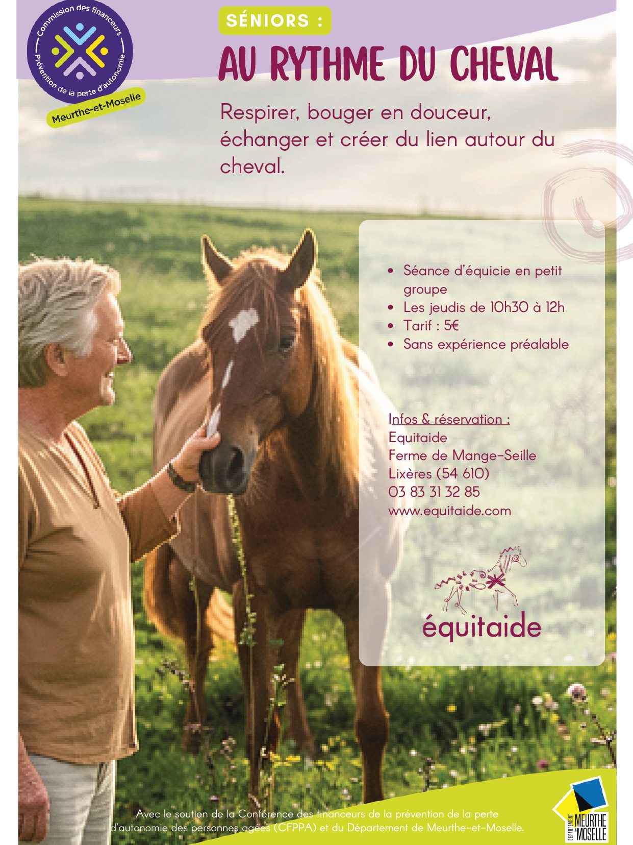 Affiche de l'évènement Séance d'équicie - Seniors